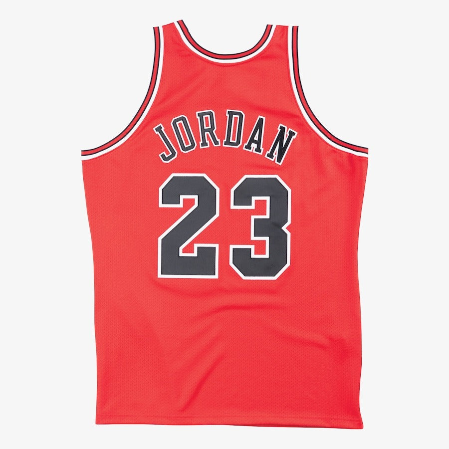 Men's Michael Jordan Red Chicago Bulls 1995/96 Authentic Jersey