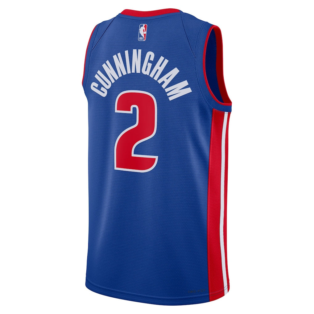 Cade Cunningham Blue Detroit Pistons Swingman Jersey - Icon Edition